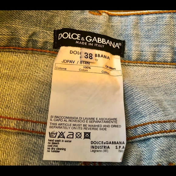 DOLCE & GABBANA CRYSTAL JEANS $475 NEW 38 - Picture 4 of 14